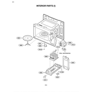 Section 2 Diagram and Parts List for LMV1314B AB1ELGA LG Microwave Oven Combo