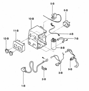 Control Box Assy Diagram and Parts List for 58072093200  Kenmore Air Conditioner