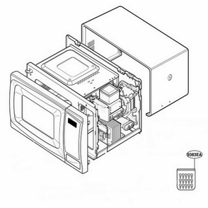 Main Diagram and Parts List for JES638BH CBKEGEU LG Range