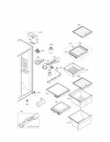 Part Location Diagram of ABN75058701 LG Head Cap Assembly