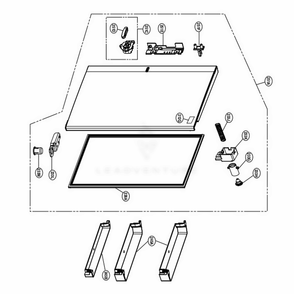 Home Bar Diagram and Parts List for LSC22991ST ASTCNA1 LG Refrigerator
