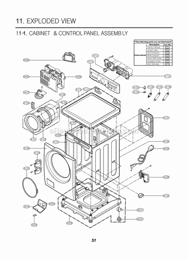 Part Location Diagram of AGF31510395 LG PACKAGE ASSEMBLY