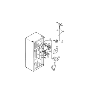 Ice Maker Diagram and Parts List for LRTPC2031T  LG Refrigerator
