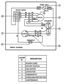 Wiring Diagram Diagram and Parts List for M1200  LG Air Conditioner