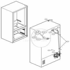 Valve And Water Tube Parts Diagram and Parts List for LMXS27626D ASBCNA1 LG Refrigerator
