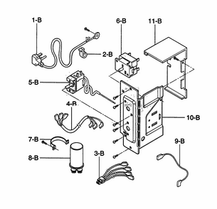 Control Box Diagram and Parts List for 58074053300  Kenmore Air Conditioner