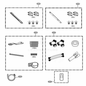 Accessories Diagram and Parts List for 51992 ABWESEU LG Washer Dryer Combo