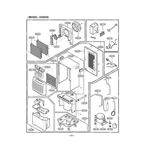 Section 4 Diagram and Parts List for LD65EL AWYAUSL LG Dehumidifier