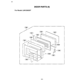 Section 4 Diagram and Parts List for LMV2083ST ASBELGA LG Microwave Oven Combo