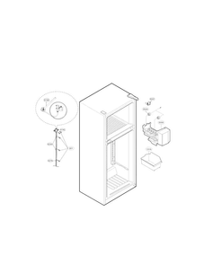 Ice Maker Parts Diagram and Parts List for LTCS24223S 05 LG Refrigerator