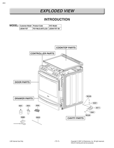 Introduction Diagram and Parts List for FS1748LS ASTLLGA LG Range