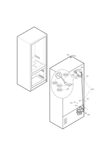 Valve And Water Parts Diagram and Parts List for LFX31945ST 07 LG Refrigerator
