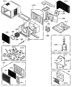 Part Location Diagram of 5421A20059A LG Evaporator Assembly,First