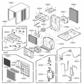 Part Location Diagram of 4998A10017A LG Shroud