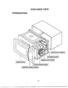 Exploded View Diagram and Parts List for MA-1905W  LG Microwave