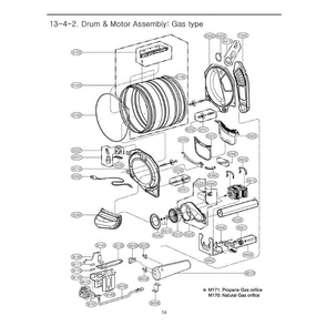 Section 4 Diagram and Parts List for DLGX2802W ABWEEUS LG Dryer
