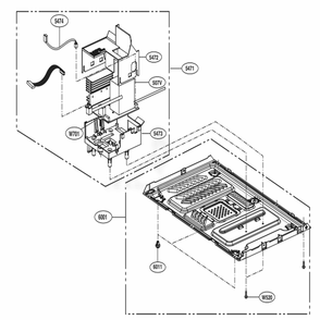 Base Plate Parts Diagram and Parts List for LMC0975SB CB1ELNA LG Wall Oven