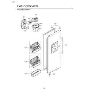 Section 5 Diagram and Parts List for LSC27931SB AWBCLGA LG Refrigerator