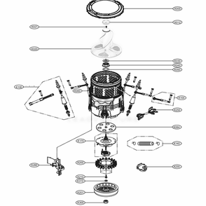 Part Location Diagram of AAS73229402 LG BELLOWS ASSEMBLY