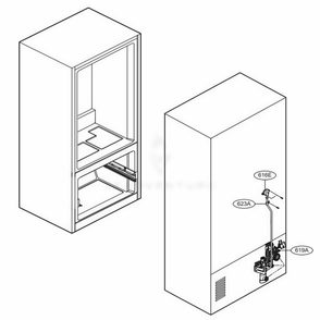 Valve And Water Tube Parts Diagram and Parts List for LFCC22426S ASTCNA2 LG Refrigerator