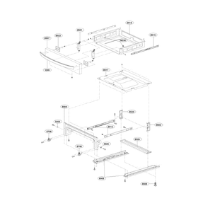 Drawer Diagram and Parts List for LSE4613ST 00 LG Range