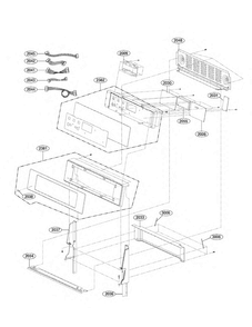 Controller Parts Diagram and Parts List for LDE3037SW  LG Range