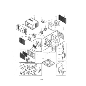 Exploded View Diagram and Parts List for LWHD7000HRY7 00 LG Air Conditioner