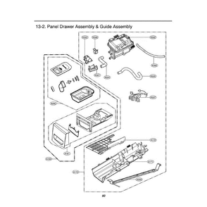 Section 1 Diagram and Parts List for DLEX3001R ACREEUS LG Dryer
