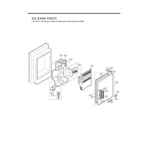 Section 1 Diagram and Parts List for LFX25961ST ASTCLGA LG Refrigerator