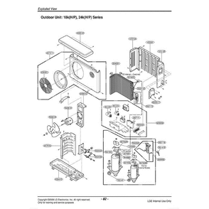 Section Diagram and Parts List for LSU180HE AWHAEUS LG Air Conditioner