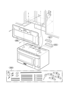 Part Location Diagram of 3850W1D097A LG Label,Cooking Guide