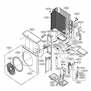 Outdoor Unit Diagram and Parts List for LSU307HV AWHBEUS LG Air Conditioner