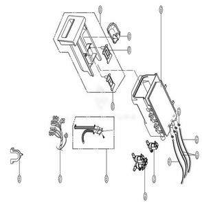 Dispenser Assembly Diagram and Parts List for WM3700HRA ACREVUS LG Washer