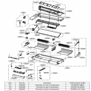 Tt Chassis Diagram and Parts List for ARNU243TTD4 ANWBLUS LG Air Conditioner