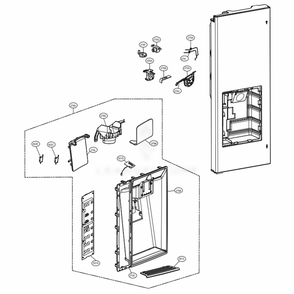 Part Location Diagram of ACQ85430267 LG COVER ASSEMBLY,DISPLAY