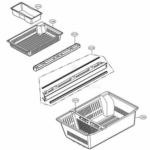 Freezer Parts Diagram and Parts List for LMX25988ST ASTCNA0 LG Refrigerator