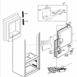 Part Location Diagram of AEQ73110223 LG ICE MAKER ASSEMBLY, KIT