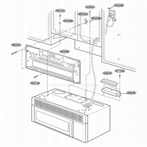 Installation Parts Diagram and Parts List for YMH7130XEB0 BKEWPC LG Range