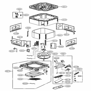 Part Location Diagram of ABJ32324201 LG CABINET ASSEMBLY