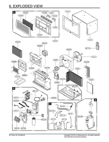 Part Location Diagram of 4900A20001B LG DAMPER,VENT