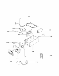 Control Box Assembly Parts Diagram and Parts List for 58075251900  Kenmore Air Conditioner