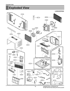 Part Location Diagram of MGB62082002 LG PAN,DRAIN