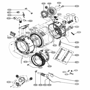 Part Location Diagram of AJB73816001 LG STATOR ASSEMBLY