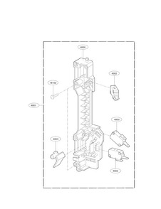 Latchboard Parts Diagram and Parts List for LMV1831ST  LG Microwave