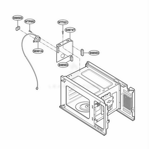 Sensor Parts Diagram and Parts List for F1361E BKEAMA LG Range