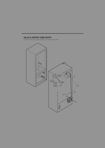 Valve And Water Tube Parts Diagram and Parts List for GR-J318LSJM ASTCNA0 LG Refrigerator