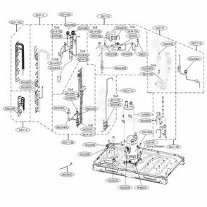 Main 3 Diagram and Parts List for ARUN096DTE4 AWGBLUS LG Air Conditioner
