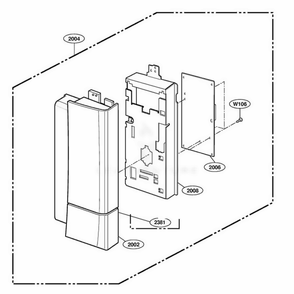 Controller Parts 2 Diagram and Parts List for 64762 AW1ESEA LG Range