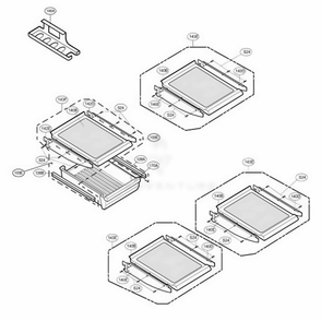 Refrigerator Parts 2 Diagram and Parts List for LRDC20731ST ASTCLGY LG Refrigerator