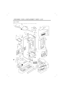 Diagram 1 Diagram and Parts List for GC-L288GSXP ASTCNA2 LG Refrigerator